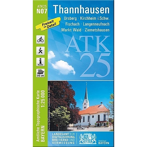 ATK25 Amtliche Topographische Karte 1:25000 Bayern / N07 / Amtliche Topographische Karte Bayern Thannhausen