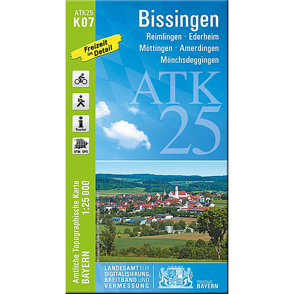 ATK25 Amtliche Topographische Karte 1:25000 Bayern / K07 / Amtliche Topographische Karte Bayern Bissingen