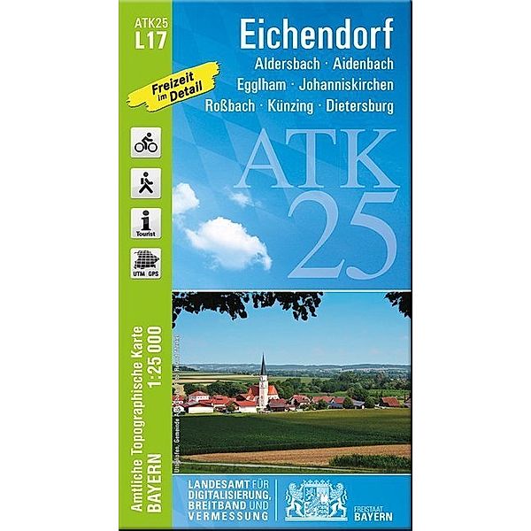 ATK25 Amtliche Topographische Karte 1:25000 Bayern / L17 / Amtliche Topographische Karte Eichendorf, Breitband und Vermessung, Bayern, Landesamt für Digitalisierung