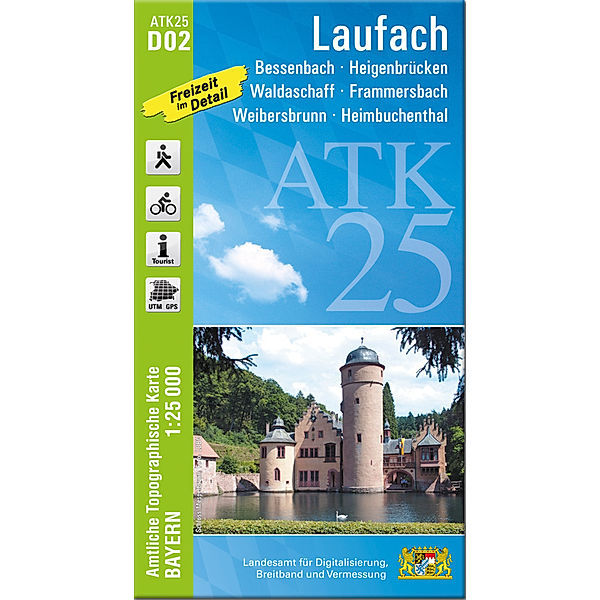 ATK25 Amtliche Topographische Karte 1:25000 Bayern / D02 / Laufach