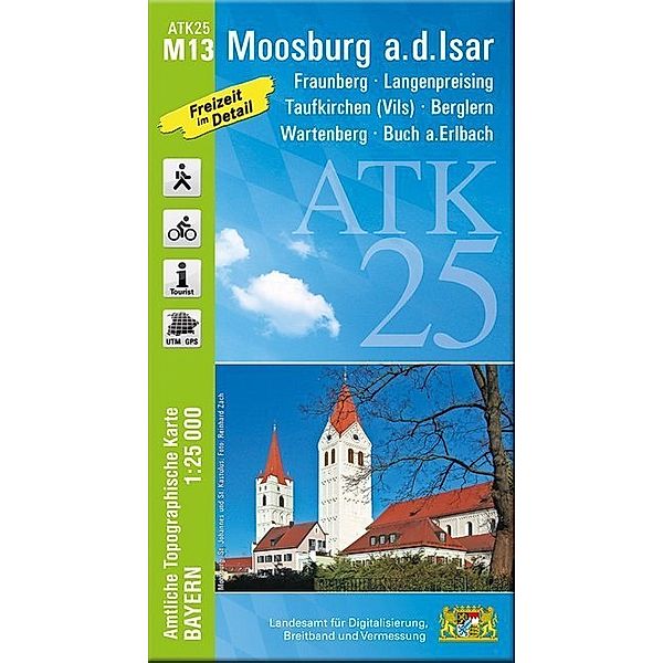 ATK25 Amtliche Topographische Karte 1:25000 Bayern / M13 / Amtliche Topographische Karte Moosburg a.d.Isar