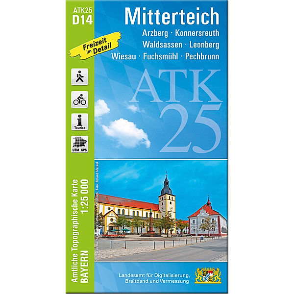 ATK25 Amtliche Topographische Karte 1:25000 Bayern / ATK25-D14 Mitterteich (Amtliche Topographische Karte 1:25000)