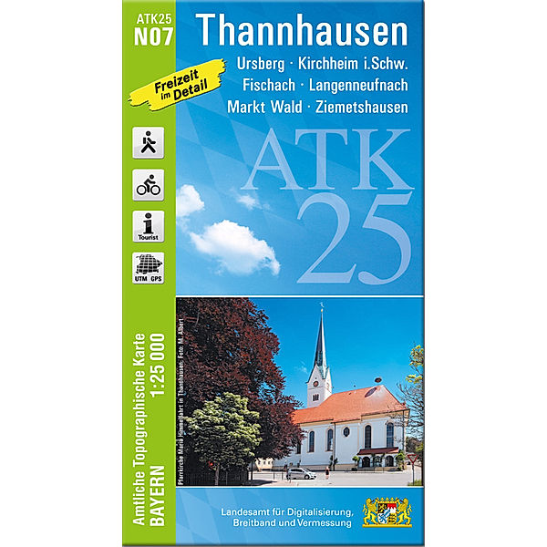 ATK25 Amtliche Topographische Karte 1:25000 Bayern / ATK25-N07 Thannhausen (Amtliche Topographische Karte 1:25000)