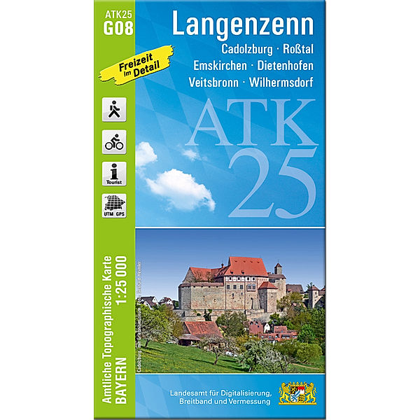 ATK25 Amtliche Topographische Karte 1:25000 Bayern / ATK25-G08 Langenzenn (Amtliche Topographische Karte 1:25000)