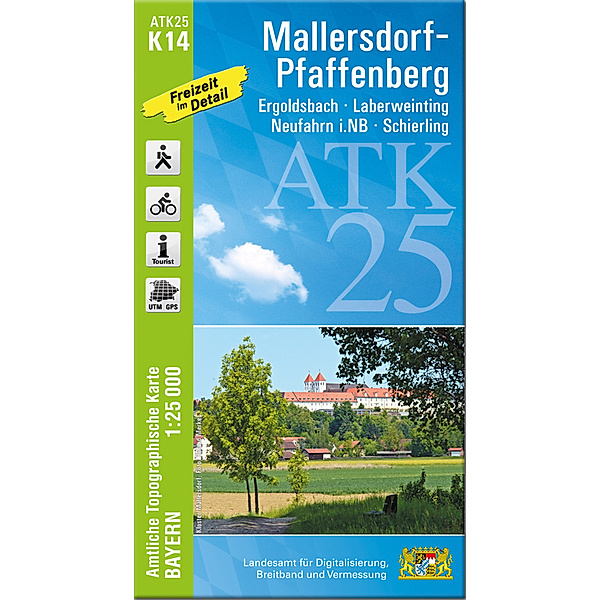 ATK25 Amtliche Topographische Karte 1:25000 Bayern / ATK25-K14 Mallersdorf-Pfaffenberg (Amtliche Topographische Karte 1:25000)