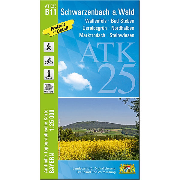 ATK25-B11 Schwarzenbach a.Wald (Amtliche Topographische Karte 1:25000)