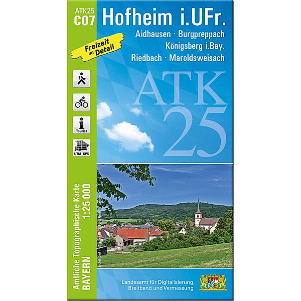 ATK25-C07 Hofheim i.UFr. (Amtliche Topographische Karte 1:25000)