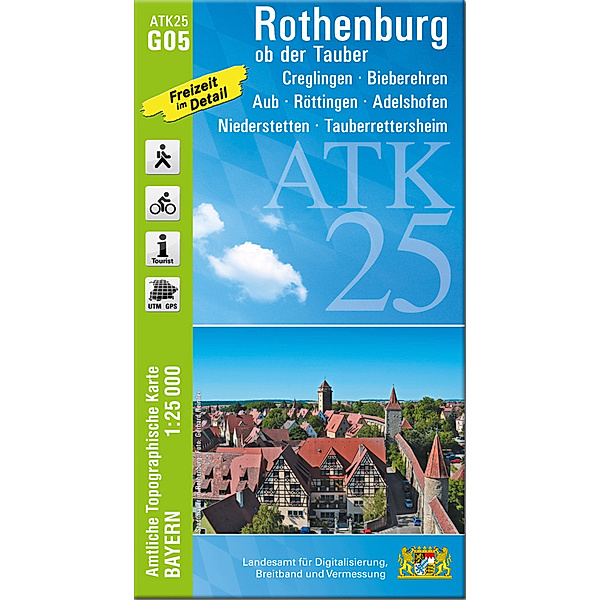 ATK25-G05 Rothenburg ob der Tauber (Amtliche Topographische Karte 1:25000)
