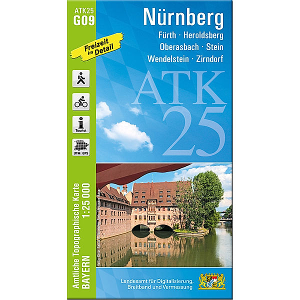 ATK25-G09 Nürnberg (Amtliche Topographische Karte 1:25000)