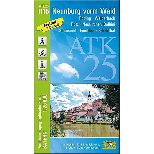 ATK25-H15 Neunburg vorm Wald (Amtliche Topographische Karte 1:25000)