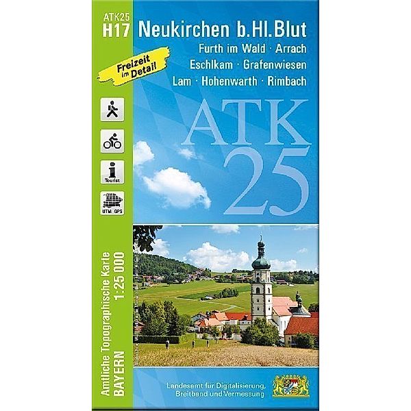 ATK25-H17 Neukirchen b.Hl.Blut (Amtliche Topographische Karte 1:25000)