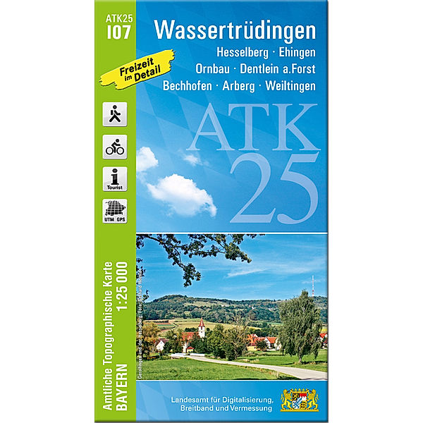 ATK25-I07 Wassertrüdingen (Amtliche Topographische Karte 1:25000)