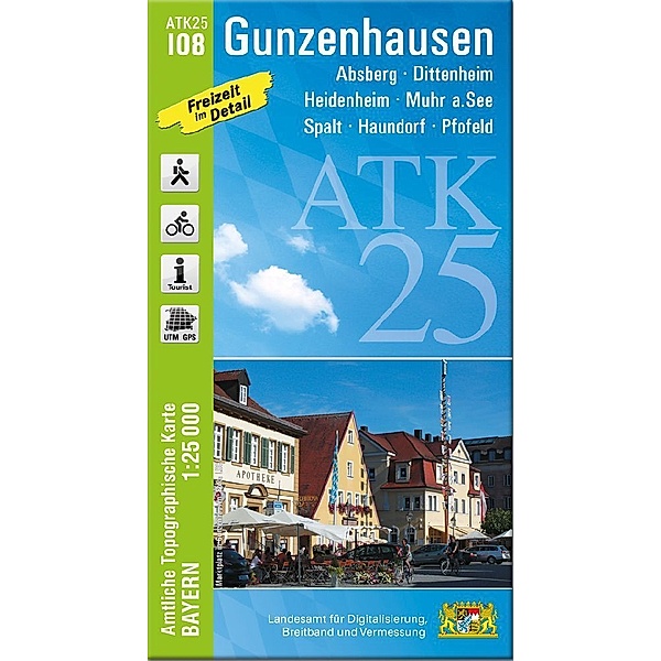 ATK25-I08 Gunzenhausen (Amtliche Topographische Karte 1:25000)
