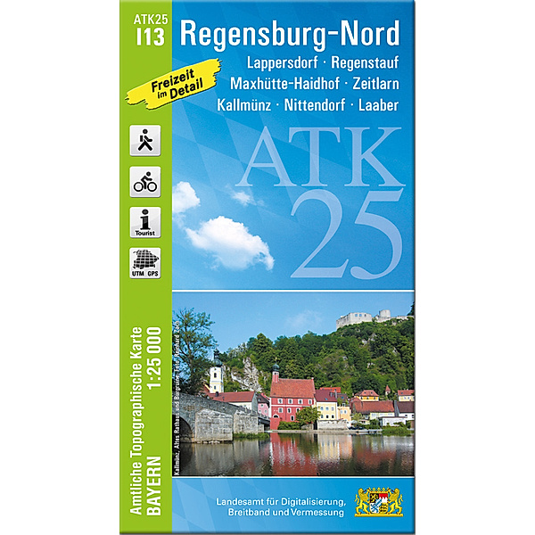 ATK25-I13 Regensburg-Nord (Amtliche Topographische Karte 1:25000)