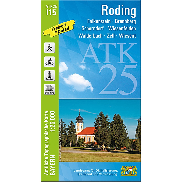 ATK25-I15 Roding (Amtliche Topographische Karte 1:25000)