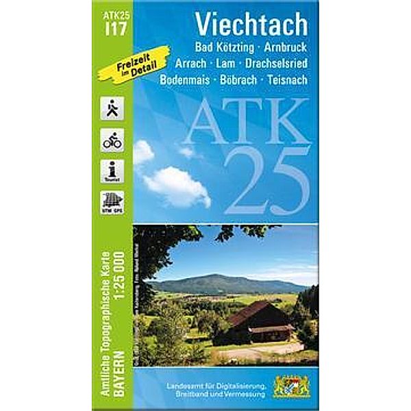 ATK25-I17 Viechtach (Amtliche Topographische Karte 1:25000)