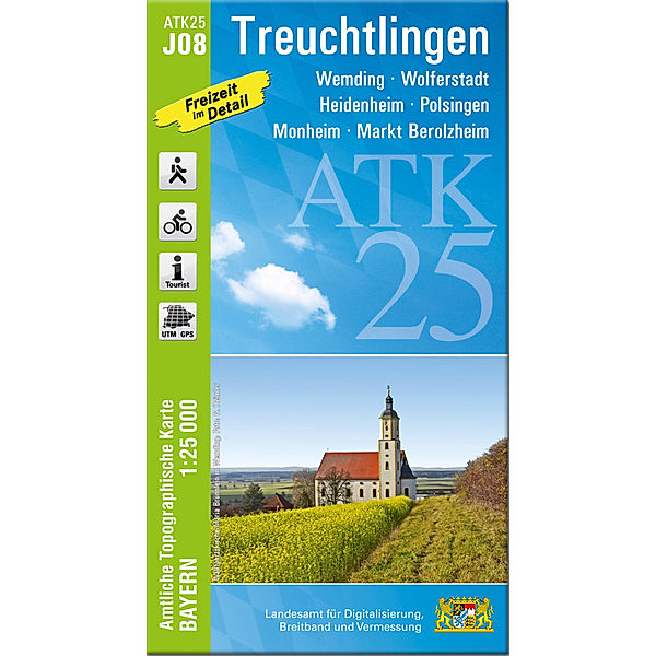 ATK25-J08 Treuchtlingen (Amtliche Topographische Karte 1:25000)