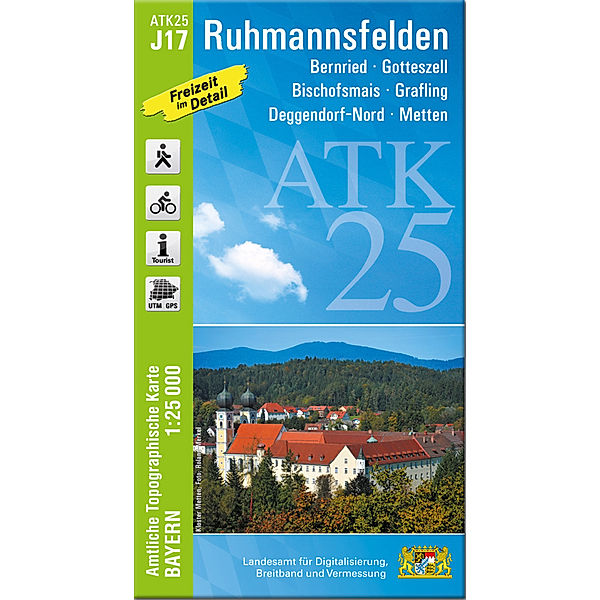 ATK25-J17 Ruhmannsfelden (Amtliche Topographische Karte 1:25000)