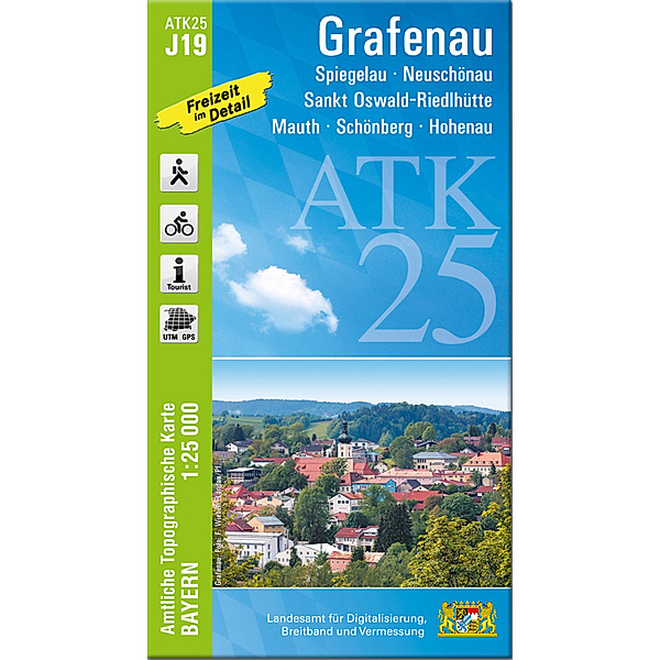 ATK25-J19 Grafenau (Amtliche Topographische Karte 1:25000)