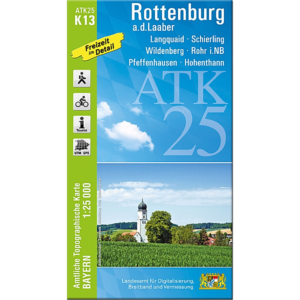 ATK25-K13 Rottenburg a.d.Laaber (Amtliche Topographische Karte 1:25000)