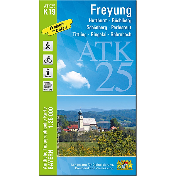 ATK25-K19 Freyung (Amtliche Topographische Karte 1:25000)