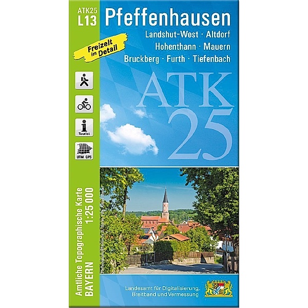ATK25-L13 Pfeffenhausen (Amtliche Topographische Karte 1:25000)