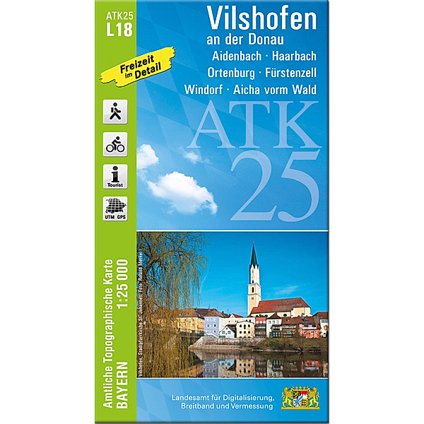ATK25-L18 Vilshofen an der Donau (Amtliche Topographische Karte 1:25000)