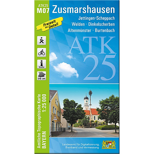 ATK25-M07 Zusmarshausen (Amtliche Topographische Karte 1:25000)