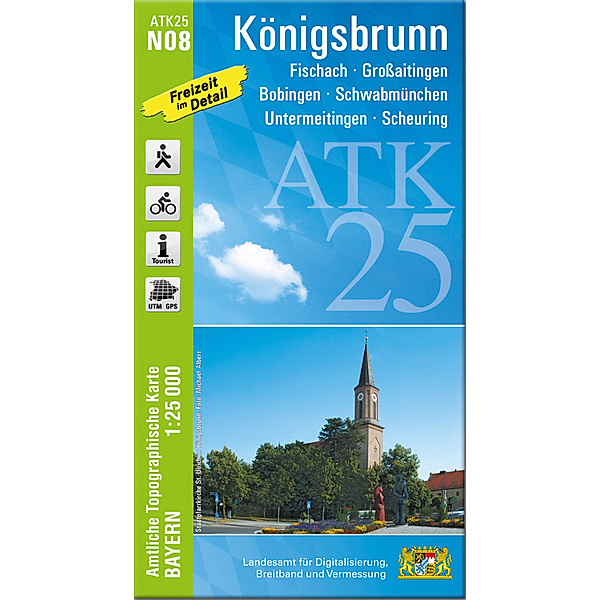 ATK25-N08 Königsbrunn (Amtliche Topographische Karte 1:25000)