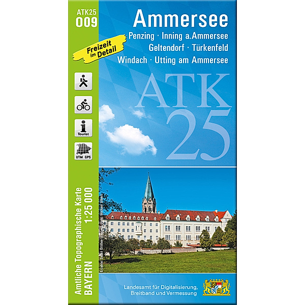 ATK25-O09 Ammersee (Amtliche Topographische Karte 1:25000)