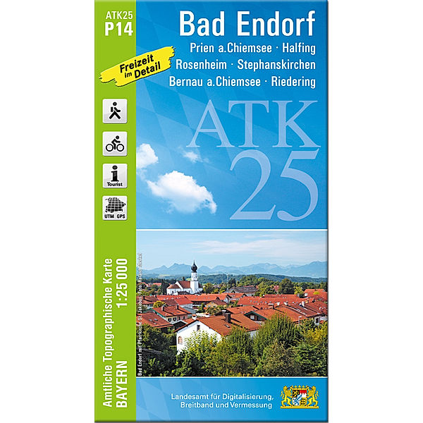 ATK25-P14 Bad Endorf (Amtliche Topographische Karte 1:25000)
