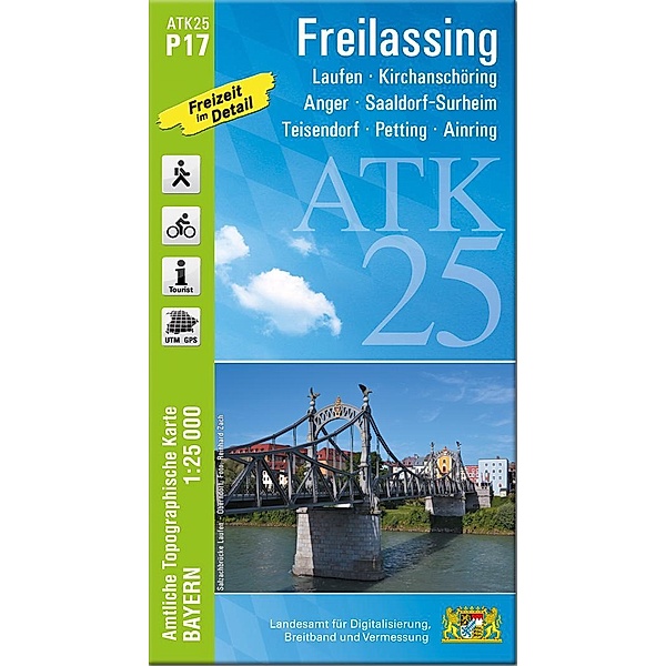 ATK25-P17 Freilassing (Amtliche Topographische Karte 1:25000)