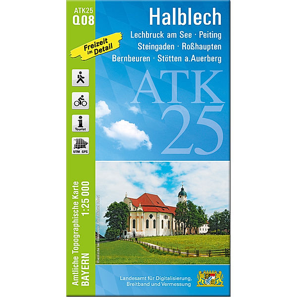ATK25-Q08 Halblech (Amtliche Topographische Karte 1:25000)