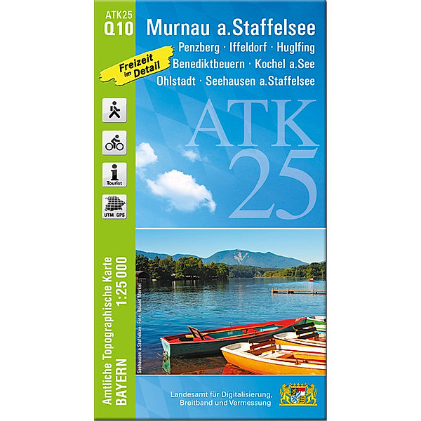 ATK25-Q10 Murnau a.Staffelsee (Amtliche Topographische Karte 1:25000)