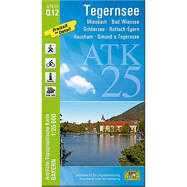 ATK25-Q12 Tegernsee (Amtliche Topographische Karte 1:25000)