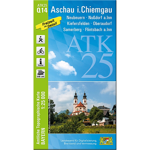ATK25-Q14 Aschau i.Chiemgau (Amtliche Topographische Karte 1:25000)
