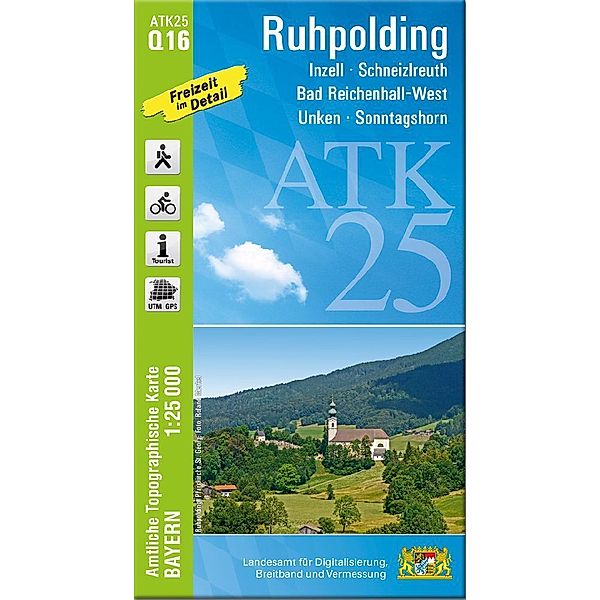 ATK25-Q16 Ruhpolding (Amtliche Topographische Karte 1:25000)