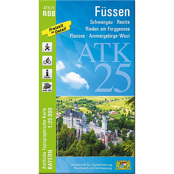 ATK25-R08 Füssen (Amtliche Topographische Karte 1:25000)