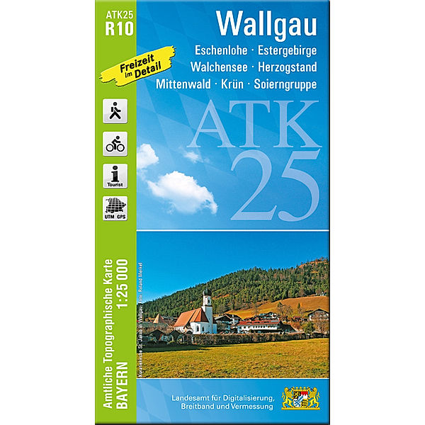 ATK25-R10 Wallgau (Amtliche Topographische Karte 1:25000)