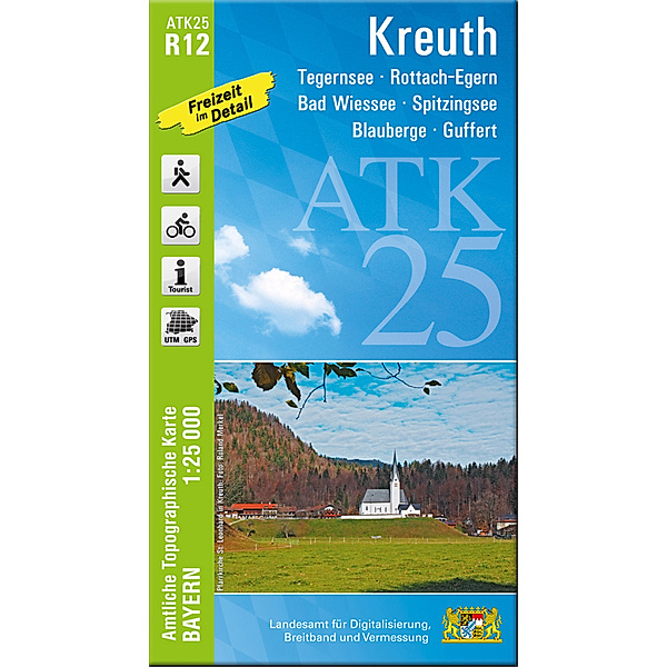 ATK25-R12 Kreuth (Amtliche Topographische Karte 1:25000)