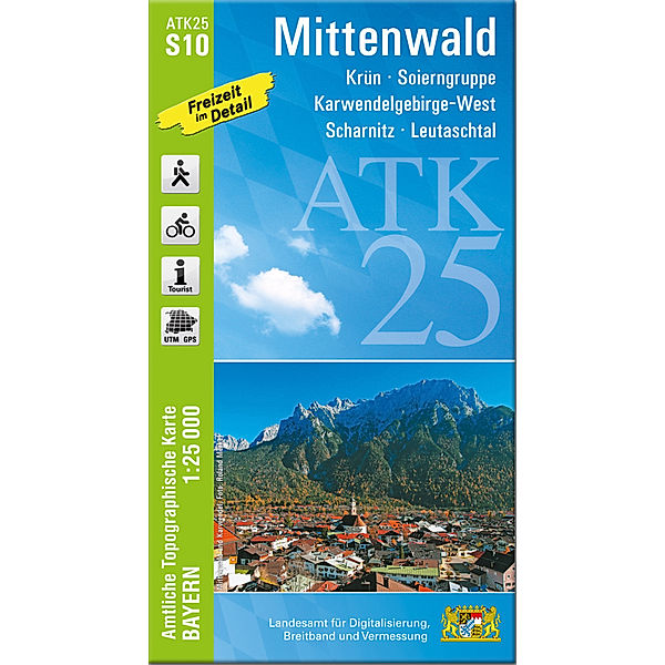 ATK25-S10 Mittenwald (Amtliche Topographische Karte 1:25000)