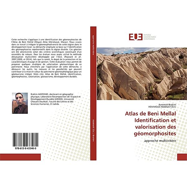 Atlas de Beni Mellal Identification et valorisation des géomorphosites, Aammari Brahim