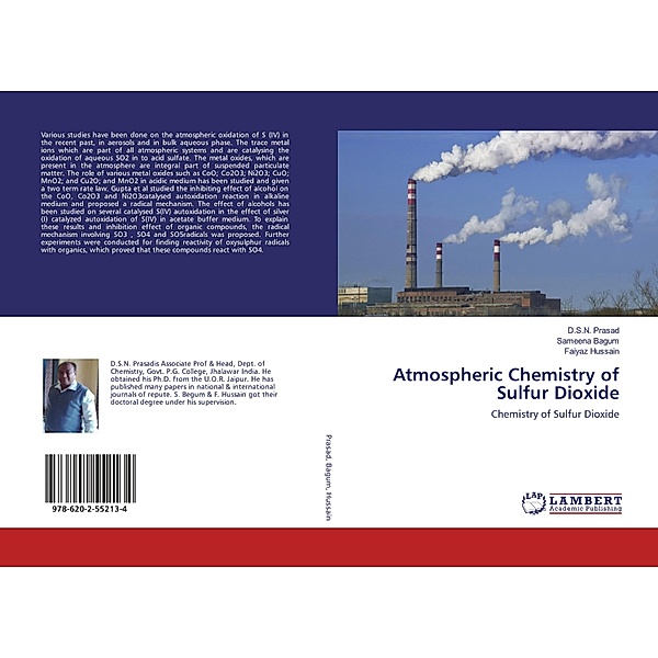 Atmospheric Chemistry of Sulfur Dioxide, D. S. N. Prasad, Sameena Bagum, Faiyaz Hussain