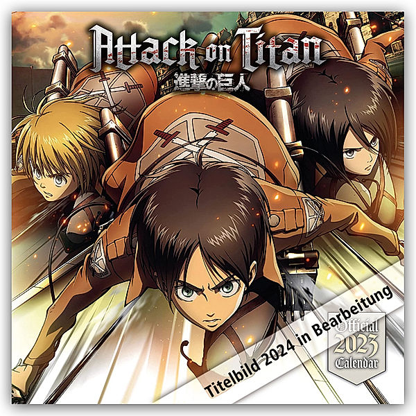 Attack on Titan - Kalender 2024 - Wandkalender, Danilo Promotion Ltd