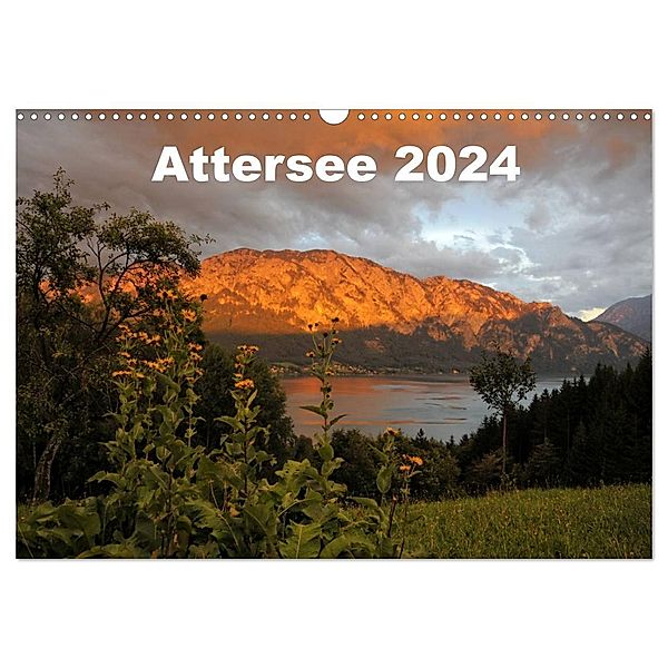 Attersee im Salzkammergut 2024 (Wandkalender 2024 DIN A3 quer), CALVENDO Monatskalender, Andy1411