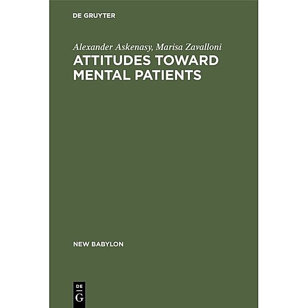 Attitudes toward mental patients, Alexander Askenasy, Marisa Zavalloni