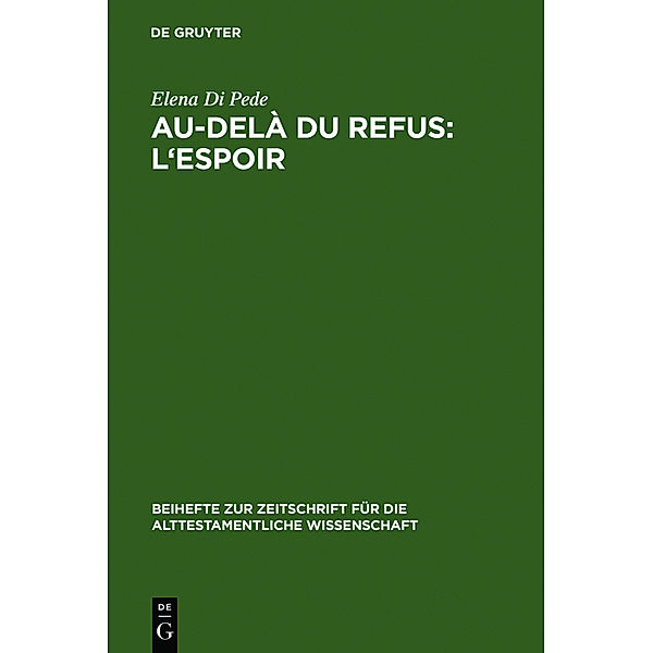 Au-delà du refus: l'espoir, Elena Di Pede