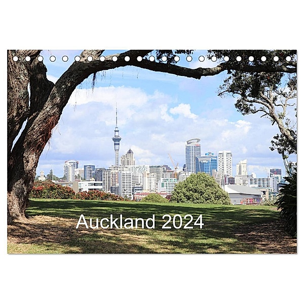 Auckland 2024 (Tischkalender 2024 DIN A5 quer), CALVENDO Monatskalender, NZ.Photos