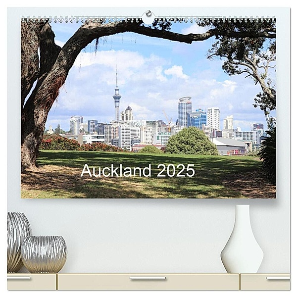 Auckland 2025 (hochwertiger Premium Wandkalender 2025 DIN A2 quer), Kunstdruck in Hochglanz, Calvendo, NZ.Photos