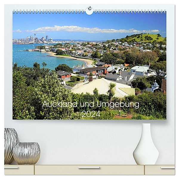 Auckland und Umgebung 2024 (hochwertiger Premium Wandkalender 2024 DIN A2 quer), Kunstdruck in Hochglanz, NZ DOT Photos Ltd.
